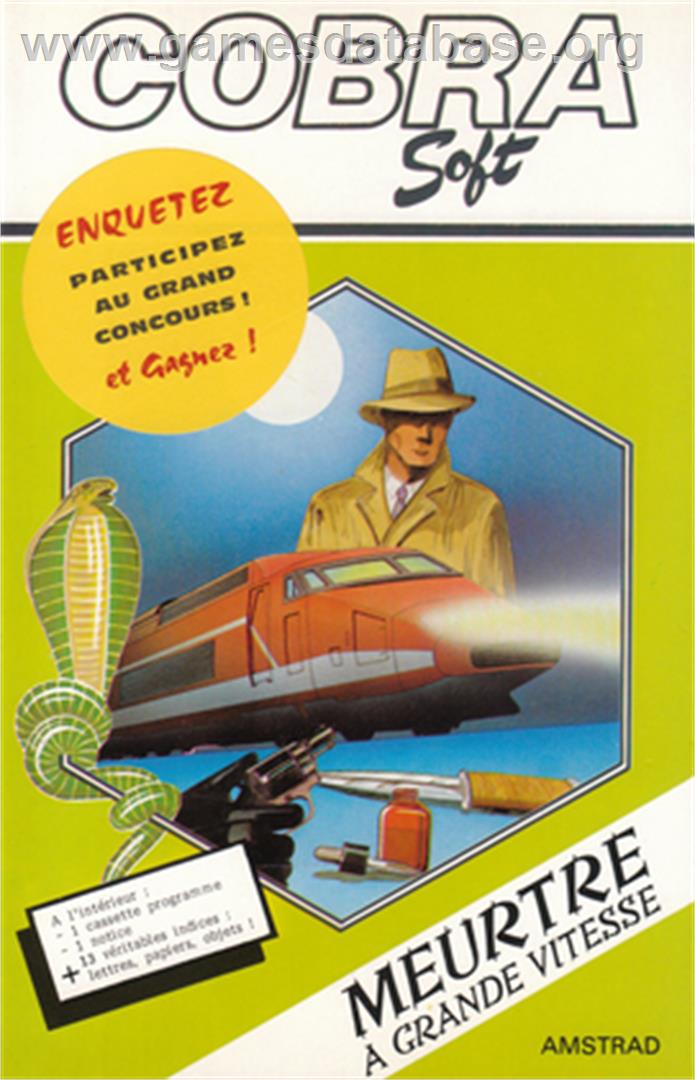 Meurtre A Grande Vitesse - Amstrad CPC - Artwork - Box